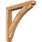 Ekena Millwork Thorton Craftsman Rough Sawn Bracket w/ Offset Brace, Western Red Cedar, 6"W x 40"D x 40"H BKT0604X40X40THR04RWR - alternate 1